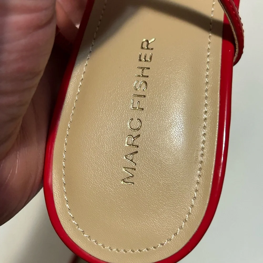 Marc Fisher Red Strappy Sandals - Picture 7 of 7